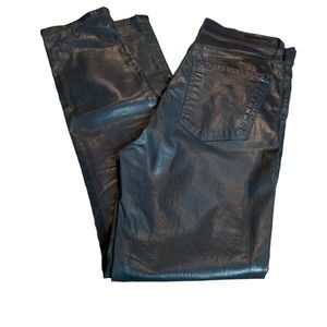 CofH coated Olivia high rise slim ankle jeans